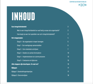 stappenplan integriteit inhoud