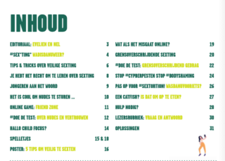 Sexting magazine inhoud
