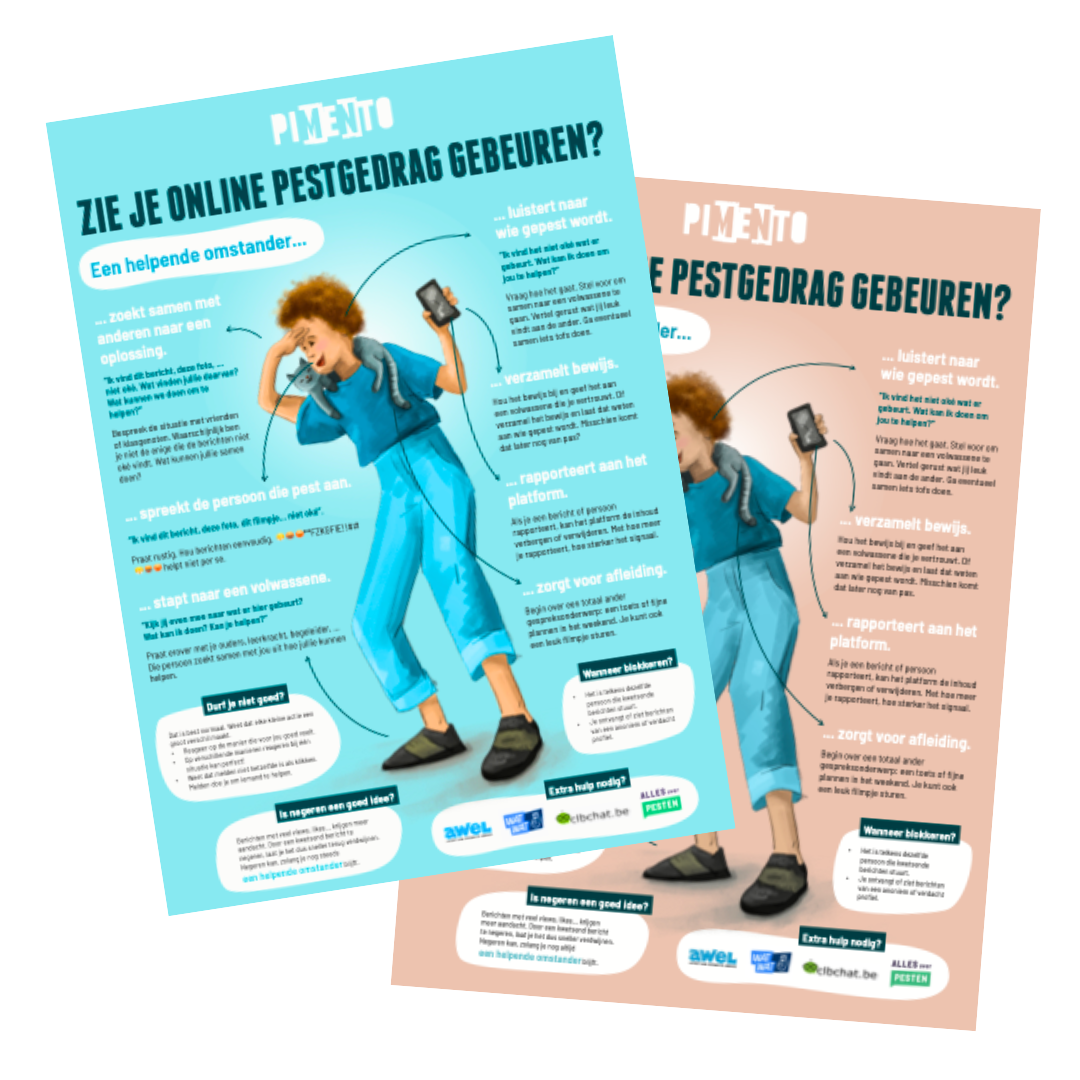 gratis Poster TIps-reageren op online-pestgedrag