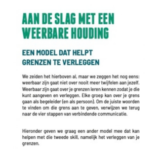 Werken met groepen aan de slag met een weerbare houding
